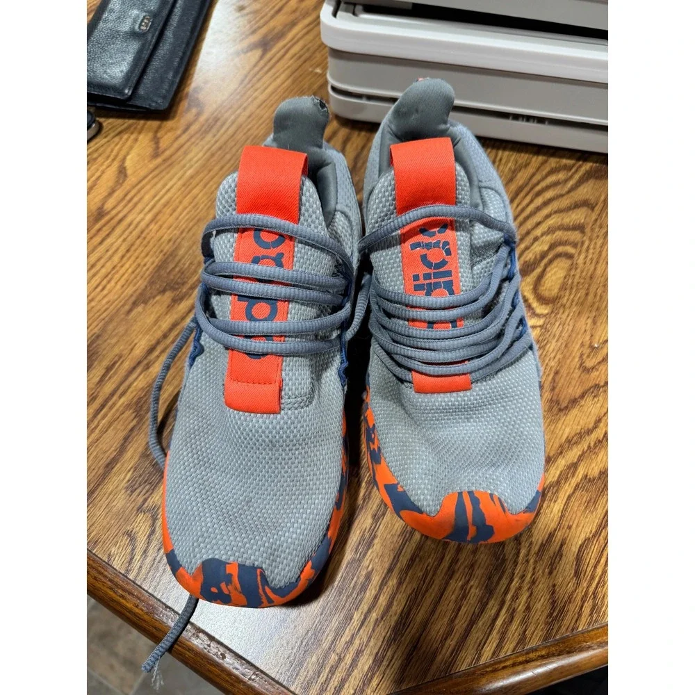 Adidas Lite Racer Adapt 3.0 Grey Orange Camo Slip On Sneakers Mens 6 /Womens 7.5